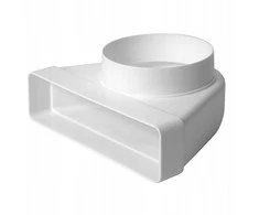 Ventiliacijos alkūnė EUROPLAST KLD25 220 x 55mm D125 90°
