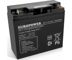 AKUMULIATORIUS 12V 17AH VRLA/EP17-12 EUROPOWER EMU