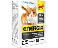 EUROWET Wita-Vet Kot Energia Junior + Adult 60tabs