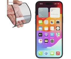 Evelatus apsauginis stiklas Apple iPhone 15 Plus guminis apsauginis 3D stiklas pilnai apsaugotas nuo įtrūkimų, Japoniški klijai, antistatinis EVEAPP15PLRG