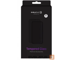 Evelatus Apsauginis stiklas Apple iPhone 16 Rubber Anti-Broken 3D Glass Full Cover Japan Glue Anti-Static Juodas EVEAPP16PLRG