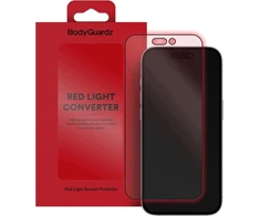 Evelatus BodyGuardz Raudona light Converter Glass - szkło ochronne su konwerterem światła niebieskiego do iPhone 17 Pro / 16 Pro (BSLCA17P0C025RS)