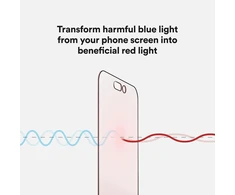 Evelatus BodyGuardz Raudona light Converter Glass - szkło ochronne su konwerterem światła niebieskiego do iPhone 17e / 16e / 14 / 13 Pro / 13 (BSLCA1400C024FS)