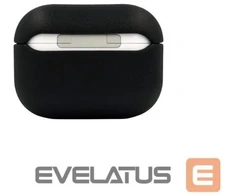 Evelatus Dėklas do słuchawek Apple AirPods Pro apsauginis Silikoninis dėklas Juodas EVEAIRPPSCB
