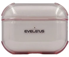 Evelatus Dėklas na ausinės Apple AirPods Pro TPU apsauginis dėklas permatomas Rožinė EVEAIRPPRTPCTP