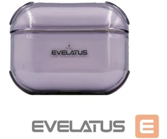 Evelatus Dėklas na ausinės Apple AirPods Pro TPU apsauginis dėklas permatomas Violetinė
