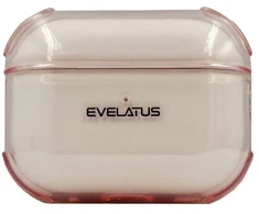 Evelatus Dėklas na ausinės Apple AirPods 4 TPU apsauginis dėklas permatomas Rožinė EVEAIRP4TPCTP
