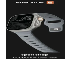 Evelatus Priedai do smartwatchy Siksniņa Watch 42/44/45 Sport Silicone Loop Light bluish Gray (EVEAPP42SSLGR)
