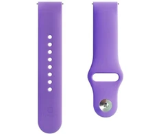 Evelatus Siksniņa Evelatus Evelatus laikrodžio 20 mm silikoninės kilpos laikrodžio dirželiai (130 mm M/L) tamsiai violetinė EVEAN20SLDP