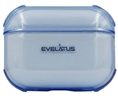 Evelatus Tylny pokrowiec Apple AirPods Pro 2 TPU apsauginis dėklas permatomas Mėlyna EVEAIRPP2RTPCTBL