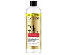 Eveline Cosmetics EVELINE 24k Gold prabangus micelinis fluidas nuo raukšlių 500 ml