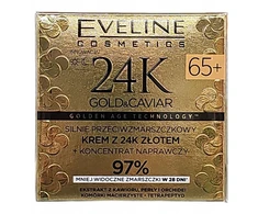 Eveline Cosmetics „Eveline 24K Gold&amp;Caviar“ kremas dienai ir nakčiai (65+), 50 ml