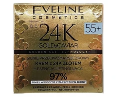 Eveline Cosmetics „Eveline 24K Gold&amp;Caviar“ kremas dienai ir nakčiai 55+, 50 ml