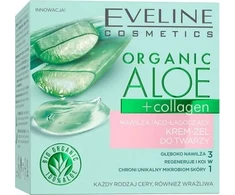 Eveline Cosmetics Organic Aloe + Collagen nawilżająco-łagodzący krem-żel do twarzy 50ml