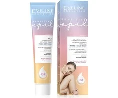 „Eveline Cosmetics Sensitive Epil“ švelnus kremas visapusiškam plaukų šalinimui, 125 ml