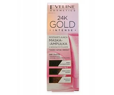 Eveline Cosmetics Eveline EVELINE 24K Gold Šviečiamoji veido kaukė - ampulė su rožiniu milteliais 50 ml
