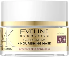 Eveline Cosmetics Eveline EVELINE 24K Gold&amp;Vit C Krem 70+ dzień/noc 50ml