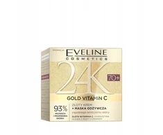 Eveline Cosmetics Eveline EVELINE 24K Gold&amp;Vit C Krem 70+ dzień/noc 50ml