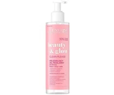 Eveline Cosmetics Beauty &amp; Glow puoselėjantis micelinis veido prausimo gelis 200ml