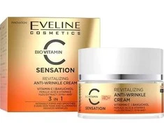 „Eveline Cosmetics Sensation“ dieninis ir naktinis veido kremas nuo senėjimo, 50 ml