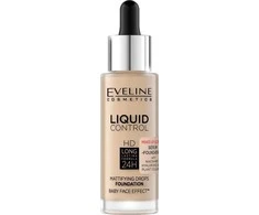 Eveline Cosmetics LIQUID CONTROL HD 015 Light Vanilla, 32 ml
