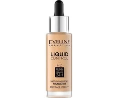 Eveline Cosmetics Liquid Control HD 016 Vanilla rusvai gelsvas, 32 ml