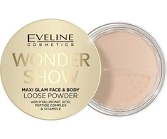 Eveline Cosmetics Wonder Show Maxi Glam laisva pudra veidui ir kūnui universali, 6 g
