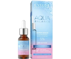 Eveline Cosmetics Aqua Balance super serum su kompleksem nawilżającym 18ml