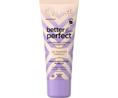 Eveline Cosmetics EVELINE_Better Than Perfect drėkinamasis ir dengiamasis makiažo pagrindas 04 Natural rusvai dengiantis gelinis vaskas 30ml