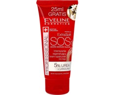 Eveline Cosmetics Eveline Extra Soft SOS intensyviai regeneruojanti rankų kreminė kaukė, 100 ml