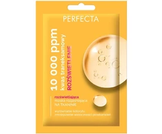 Eveline Cosmetics Perfecta 10 000 ppm rozświetlająca maska rozjaśniająca na tkaninie 20ml