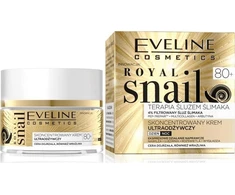 Eveline Cosmetics „Royal Snail 80+“ koncentruotas itin maitinamasis dieninis ir naktinis kremas, 50 ml