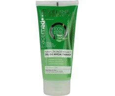 Eveline Cosmetics Eveline FaceMed+ 100% Aloe Vera drėkinamasis ir raminamasis veido prausimo gelis, 150 ml