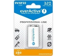 everActive Professional paruoštas naudojimui 9V 320mAh akumuliatorius, 1 vnt.