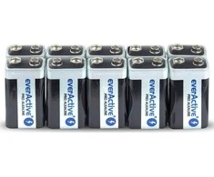EverActive Baterija 9V Block 650mAh 10 vnt.