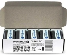 EverActive Baterija 9V Block 650mAh 10 vnt.