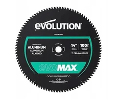 Evolution Piła diskinis aliuminio pjovimo peiliukas Evolution EVOMAX 355 mm Ø355 x 25,4 mm, 100 dantų TCT