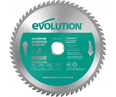 Evolution TCT pjūklo diskas skirtas pjauti aliuminį 210mm 60z - kampiniams pjūklams