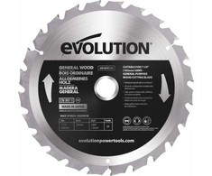 Evolution TCT pjūklo diskas skirtas medienai pjauti Evolution 185mm / 24z kampiniams pjūklams