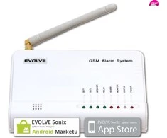 EVOLVEO Sonix - belaidė GSM signalizacija (4 vnt. pultelis, PIR judesio jutiklis, durų/langų jutiklis, išorinis garsiakalbis, Android/iPhone