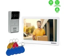 EVOLVEO DoorPhone 10-2W - 2 laidų vaizdo domofonas su programėle, 32 GB atmintimi