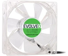 EVOLVEO 14L1GR ventiliatorius 140mm, 4 LED žalios spalvos, 3 kontaktų