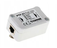 Ewimar PTF-51-EXT/POE/DIN Apsauga nuo viršįtampių LAN tinklams ir IP kameroms, montuojama ant DIN bėgelio
