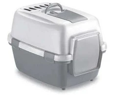 Stefanplast Cat toilet closed WivaCat 55x40x40cm baltas pilkas