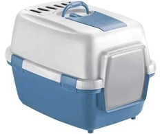 Stefanplast Closed cat toilet WivaCatt 55x40x40cm baltas mėlynas