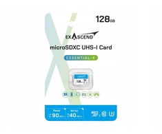 Atminties kortelė ExAscend Essential-X micro SD 128GB (ES128GTFU3MP) kortelė