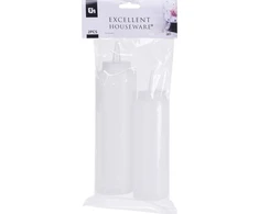Excellent Houseware Buteliukas indas dozatorius dalytuvas 250+500 ml 2 vnt.