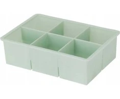 Excellent Houseware Cube Ledo kubelių padėklas 6 kubeliams, 16,5 x 11,5 x 5 cm