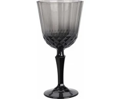 Excellent Houseware Pilkos stiklinės vyno taurė, 310 ml