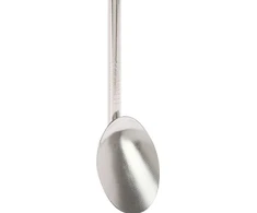 Excellent Houseware Plieniniai gėrimų šiaudeliai, desertiniai šaukšteliai kavai, lattei, gėrimams su ledu gerti, 2 viename + valiklis, 4 dalys, šiaudelių rinkinys, šaukšteliai